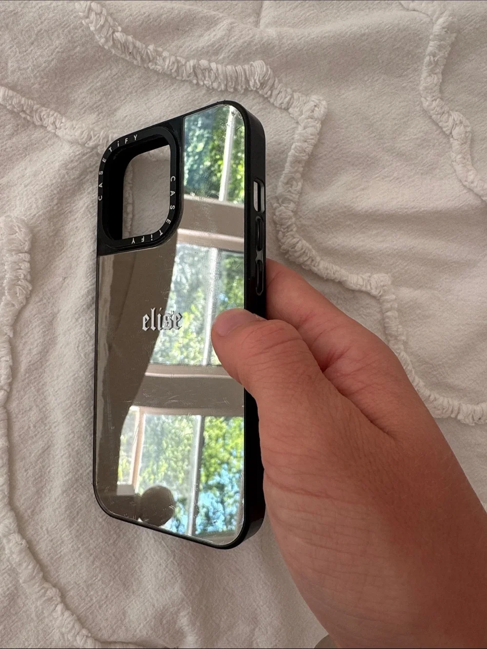 Custom Reflective Black Mirror Phone Case